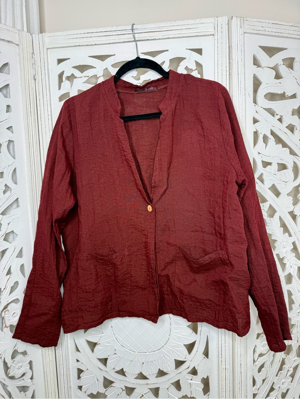 Cut Loose Rust Red Lightweight Jacket